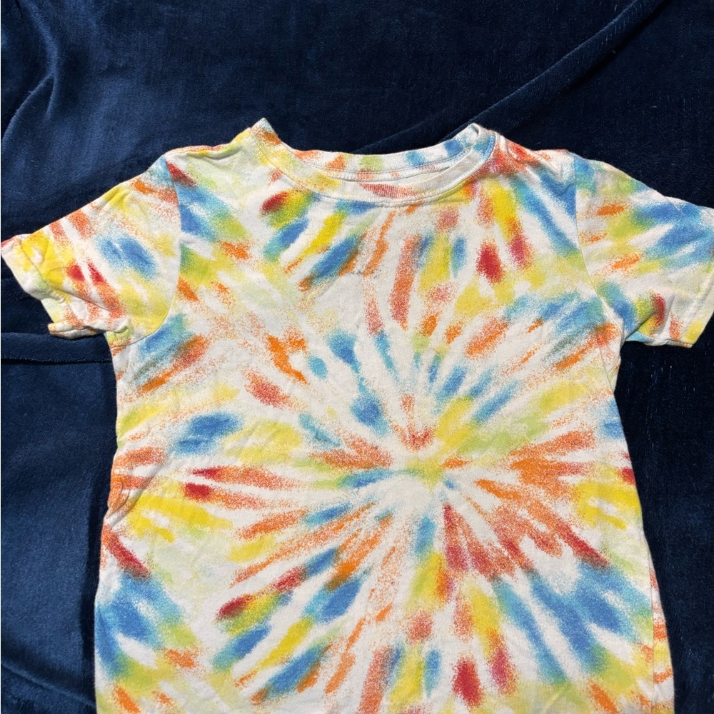 Vibrant Tie-Dye Short Sleeve Tee for Kids